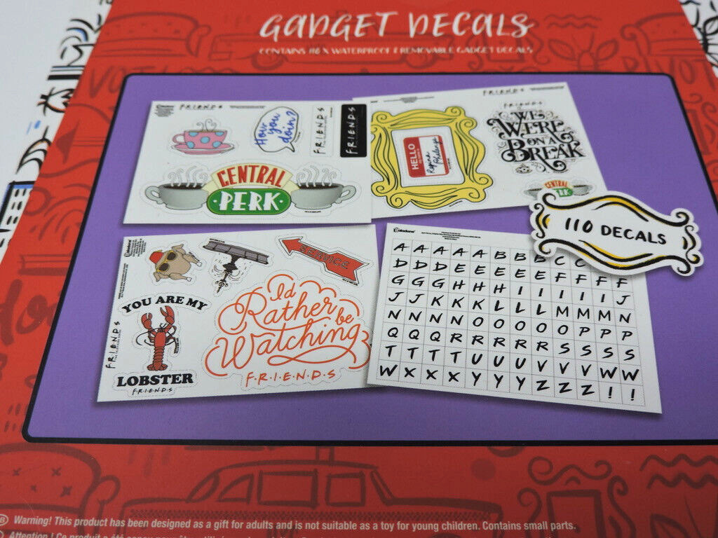 Friends The Television Series 110 Waterproof Removable Gadget Decals Personalize