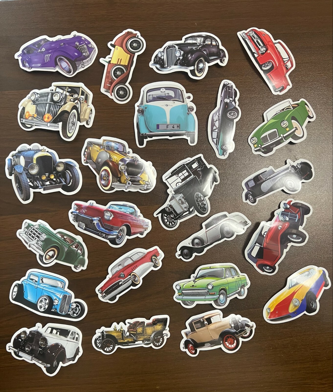 CARTOON SUV AND BUBBLE CAR ~ Stickers Pack~ anime 100 PC