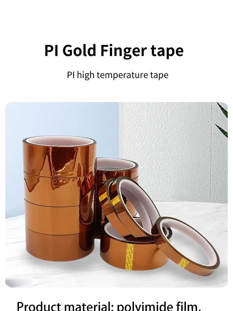 30M Gold Finger Polyimide Tape High Temperature Resistant Insulation Tape