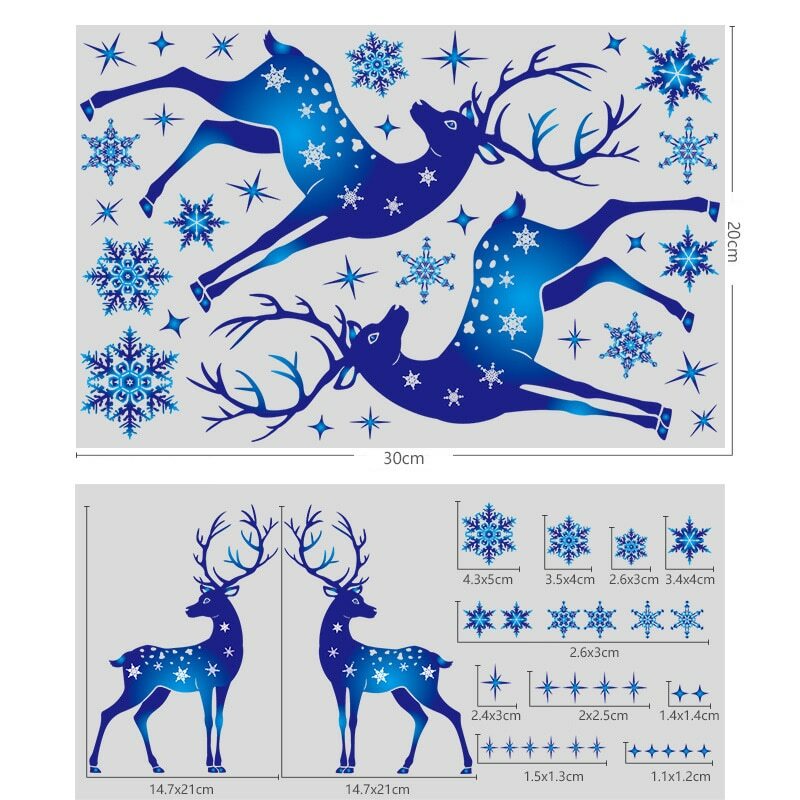 Christmas Snowflake Window Sticker Christmas Wall Stickers Room Wall New