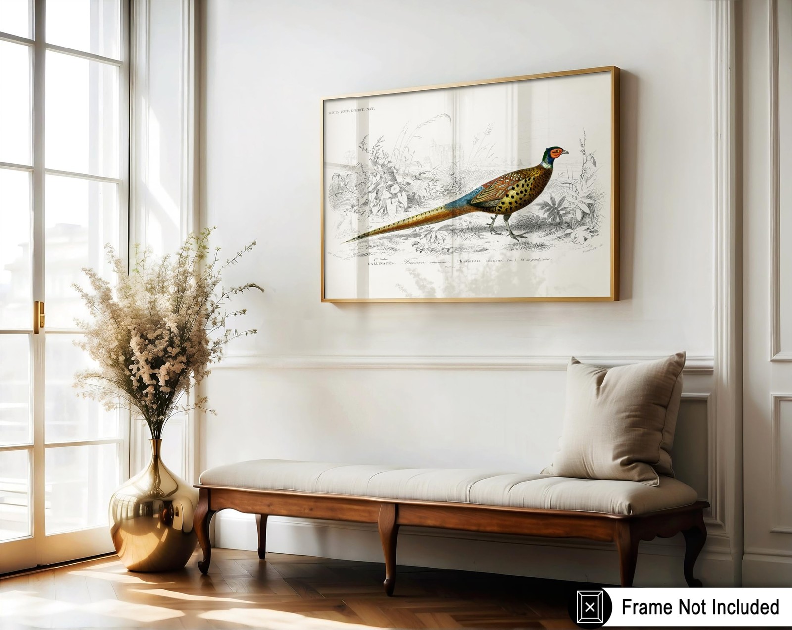 Poster Master Vintage Ring Necked Pheasant Poster – Retro Wildlife Print – Bi…