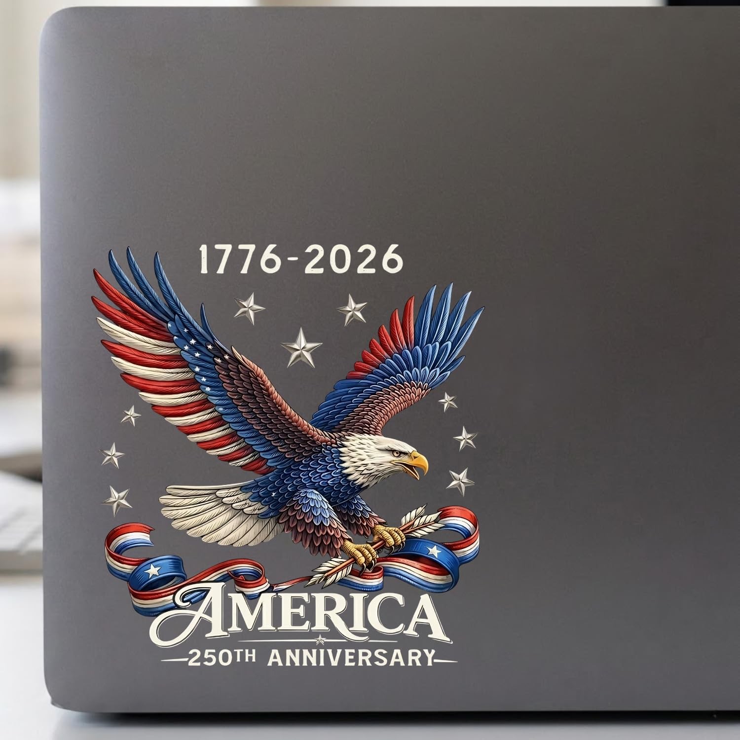 2Pcs 250th Anniversary USA Car Decal Sticker, America 250 Merchandise Vinyl Deca