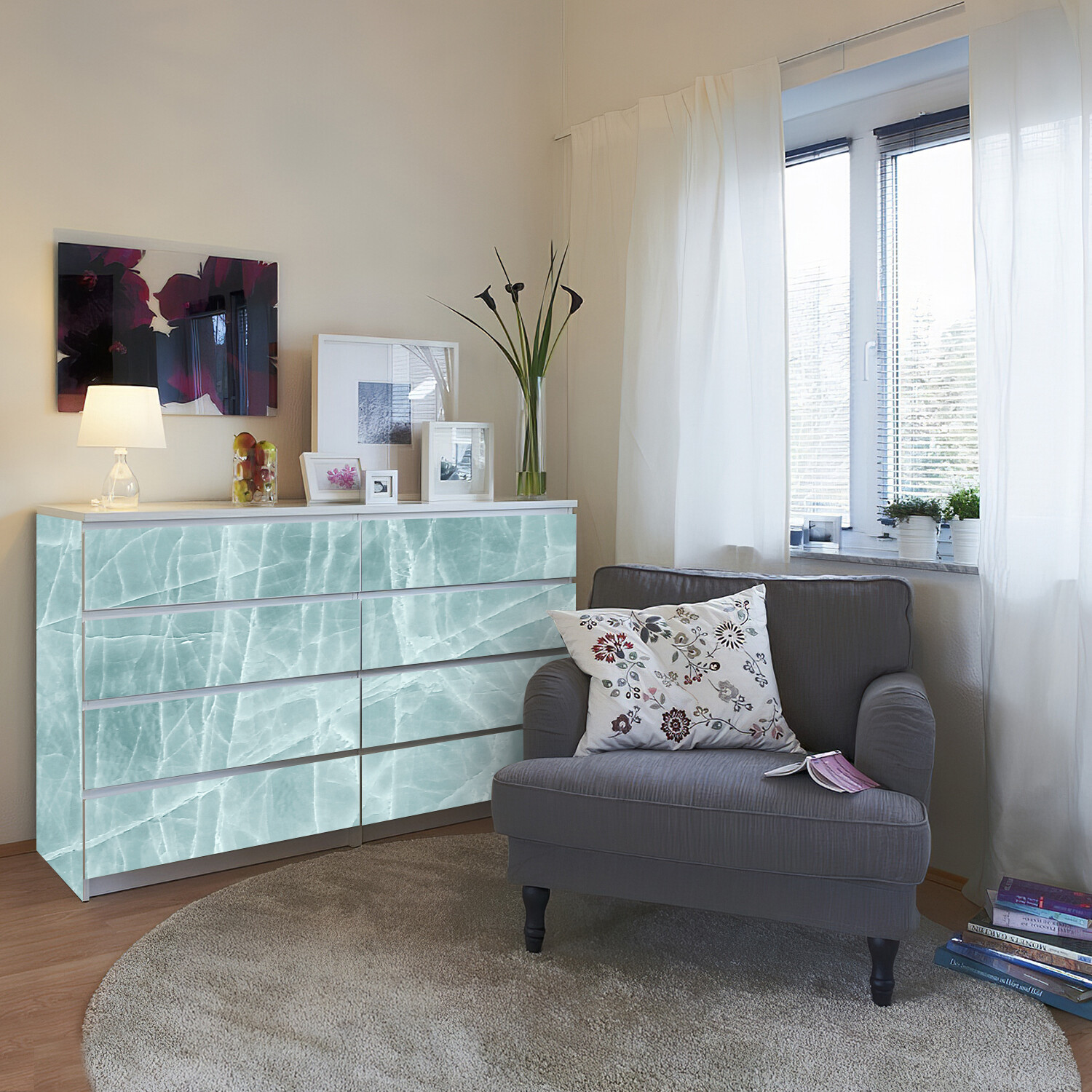 Marble Contact Paper Oil-proof Wallpaper Film PVC Self-Adhesive Granite Sticker