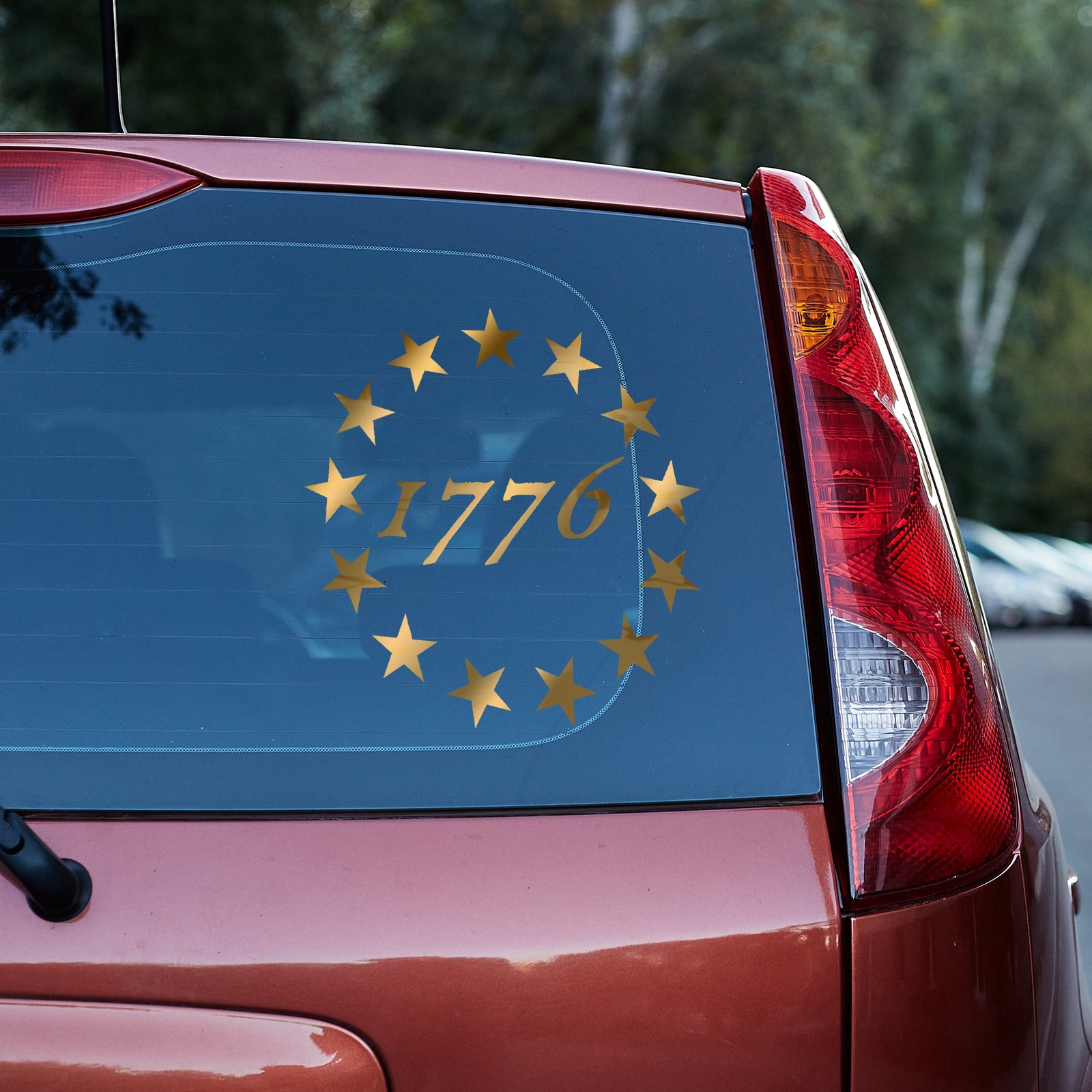 1776 Vinyl decal truck car window liberty freedom betsy ross 2nd amendment
