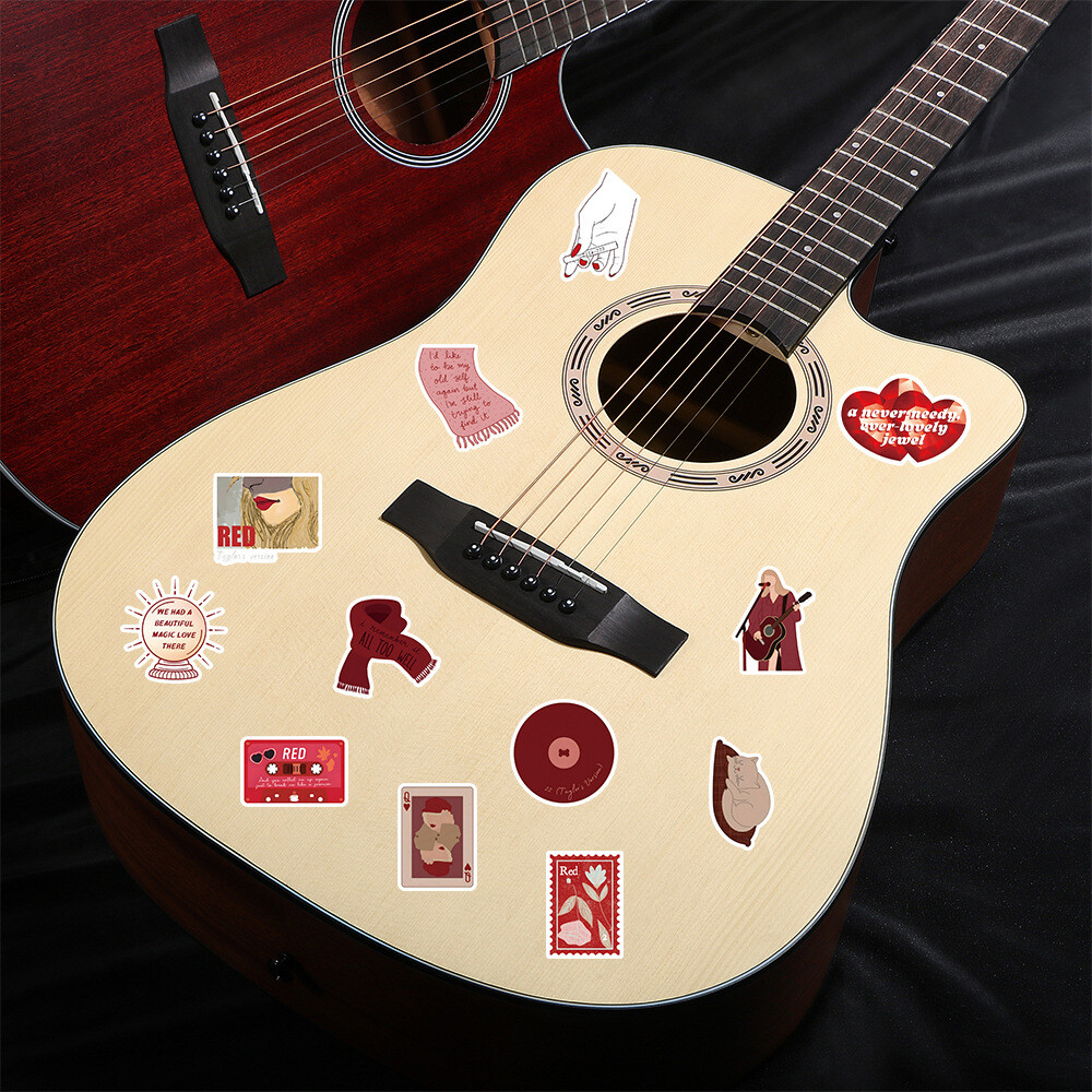 100Pcs Red – Taylor's Version Sticker for Adults Teens Girls Water Bottles