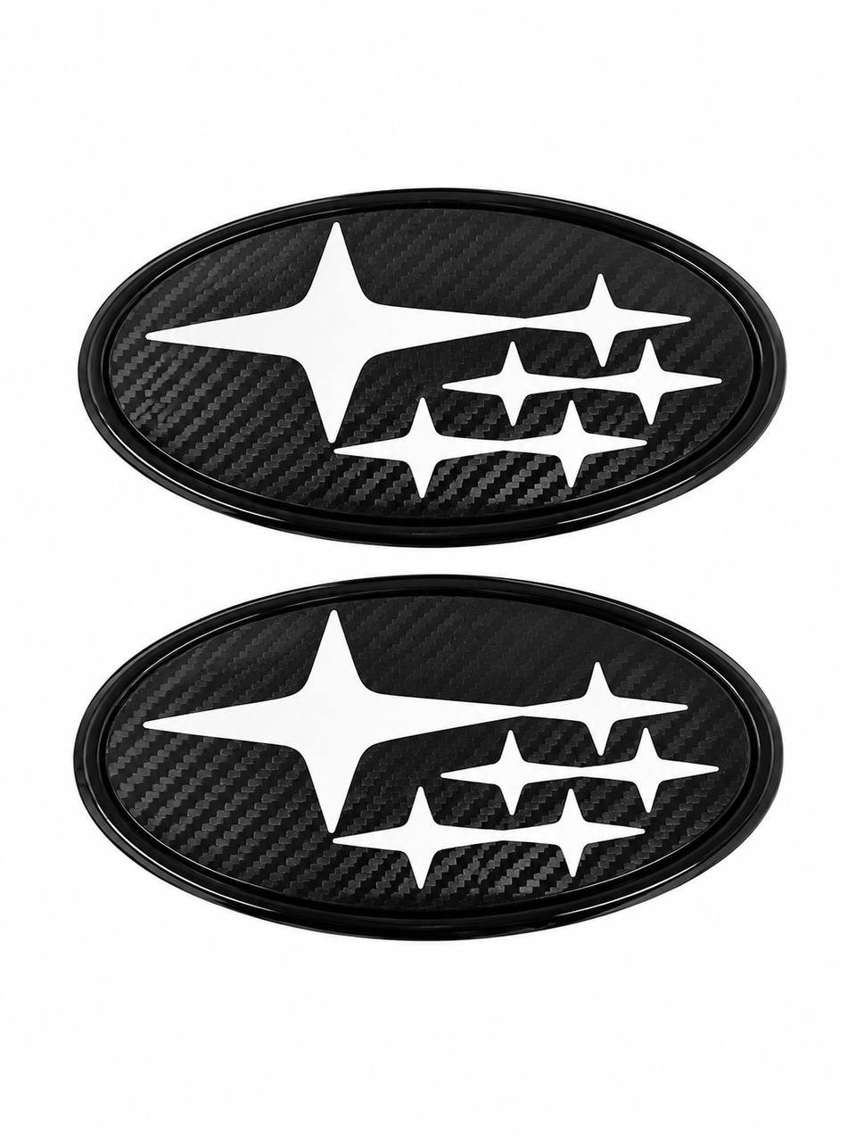 2PCS Acrylic Car Front Rear Emblem Sticker Badge Cover 2015-2021 Subaru WRX STI