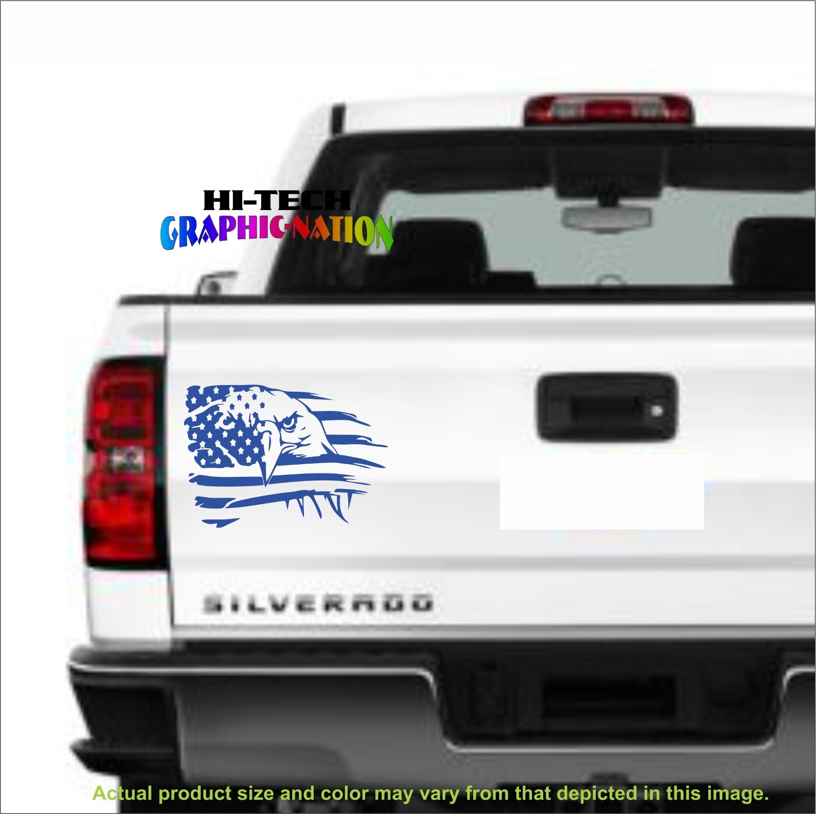 USA American Flag Eagle Vinyl Decal Sticker Silhouette for Car, Laptops Window