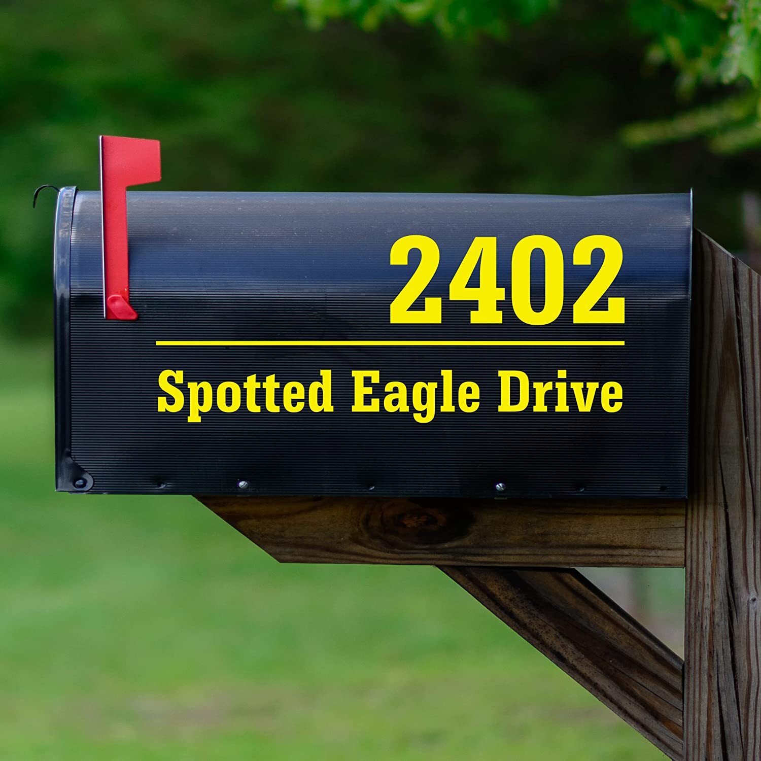 Mailbox Numbers Street Address Personalized Pair of Vinyl Decal Custom Stickers
