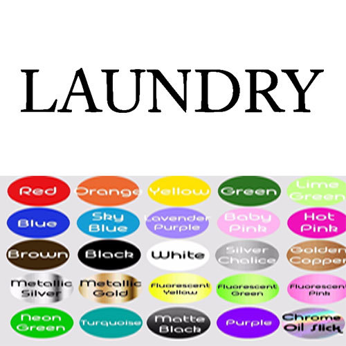 Laundry Vinyl Door Decal for Home wall decor sign door window Words Art sticker