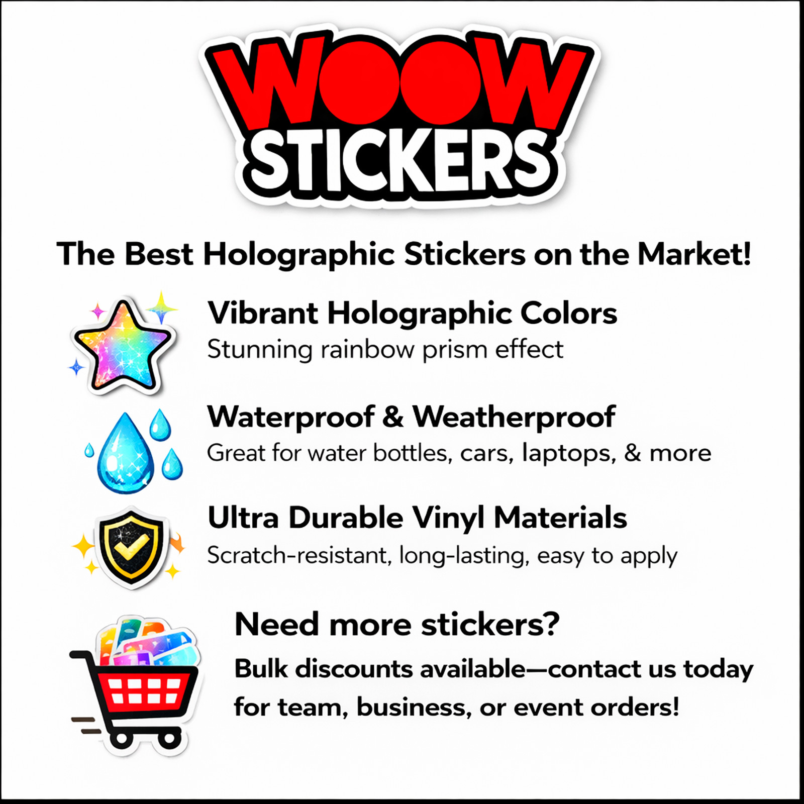 Holographic Seahorse Sticker 2 Pack 3×1.5 Ocean Vinyl Decal Set