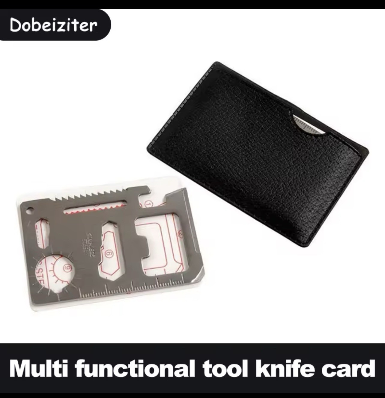 11-in-1 Stainless Steel Multi-Tool Card -Pocket Survival Gear