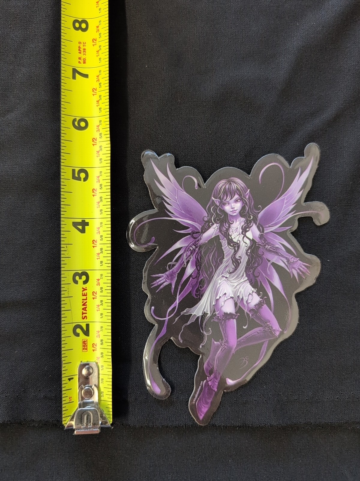 Purple Butterfly Fairy Bumper Sticker Vinyl Decal 6”x 4”