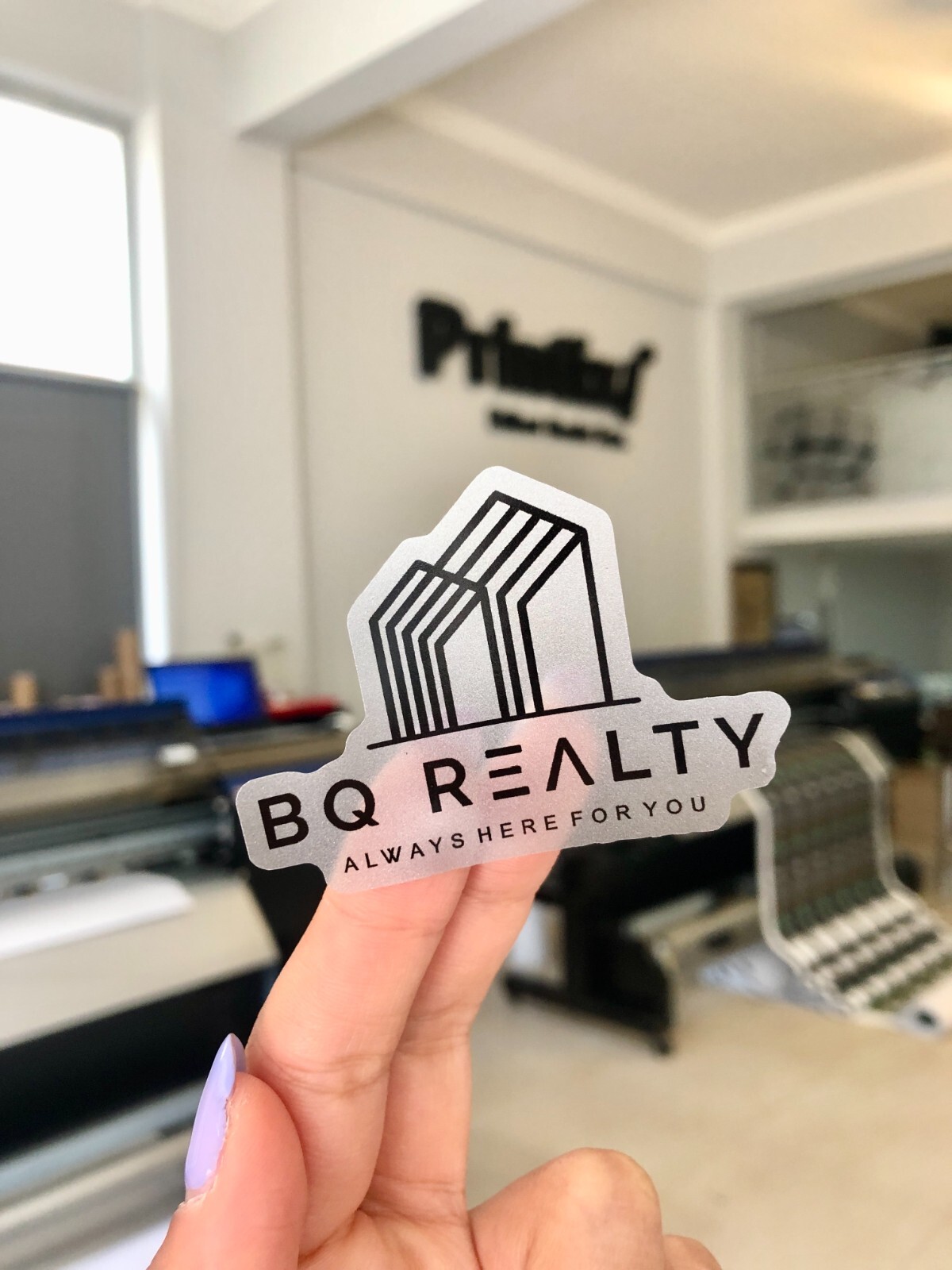 1.000pcs of Custom Clear 1.5 inch Any Shape Colorful Transparent Label