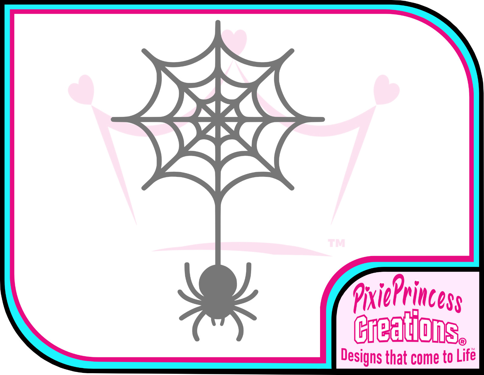 Spider Web B Funny Halloween Vinyl Sticker Wall Window Horror Laptop Car Decal