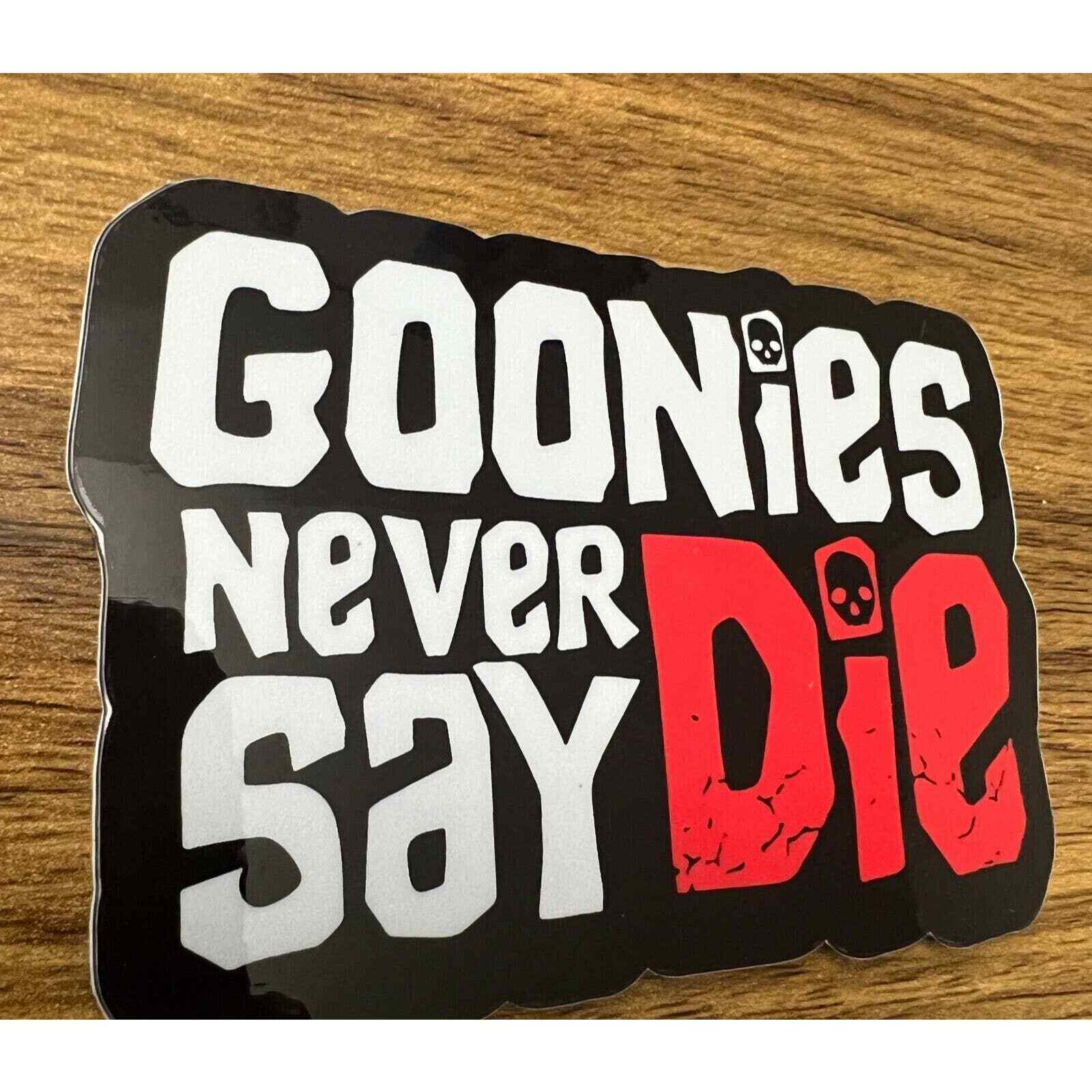 Goonies "Never say die" Vinyl Sticker Decal
