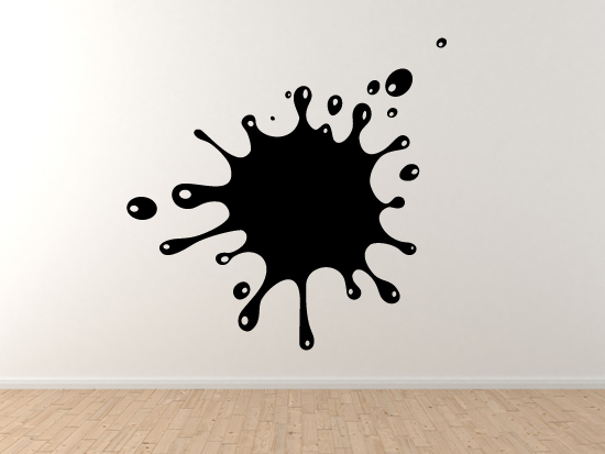 Art Icon #4 – Ink Paint Splash Splat Dripping Painting Style – Vinyl Wall Decal