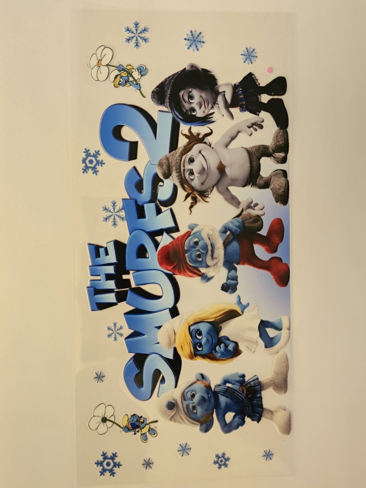 Smurfs UV DTF Transfer Sticker Wrap Tumbler UVDTF BUY 10+ GET COMBINED SHIPPING
