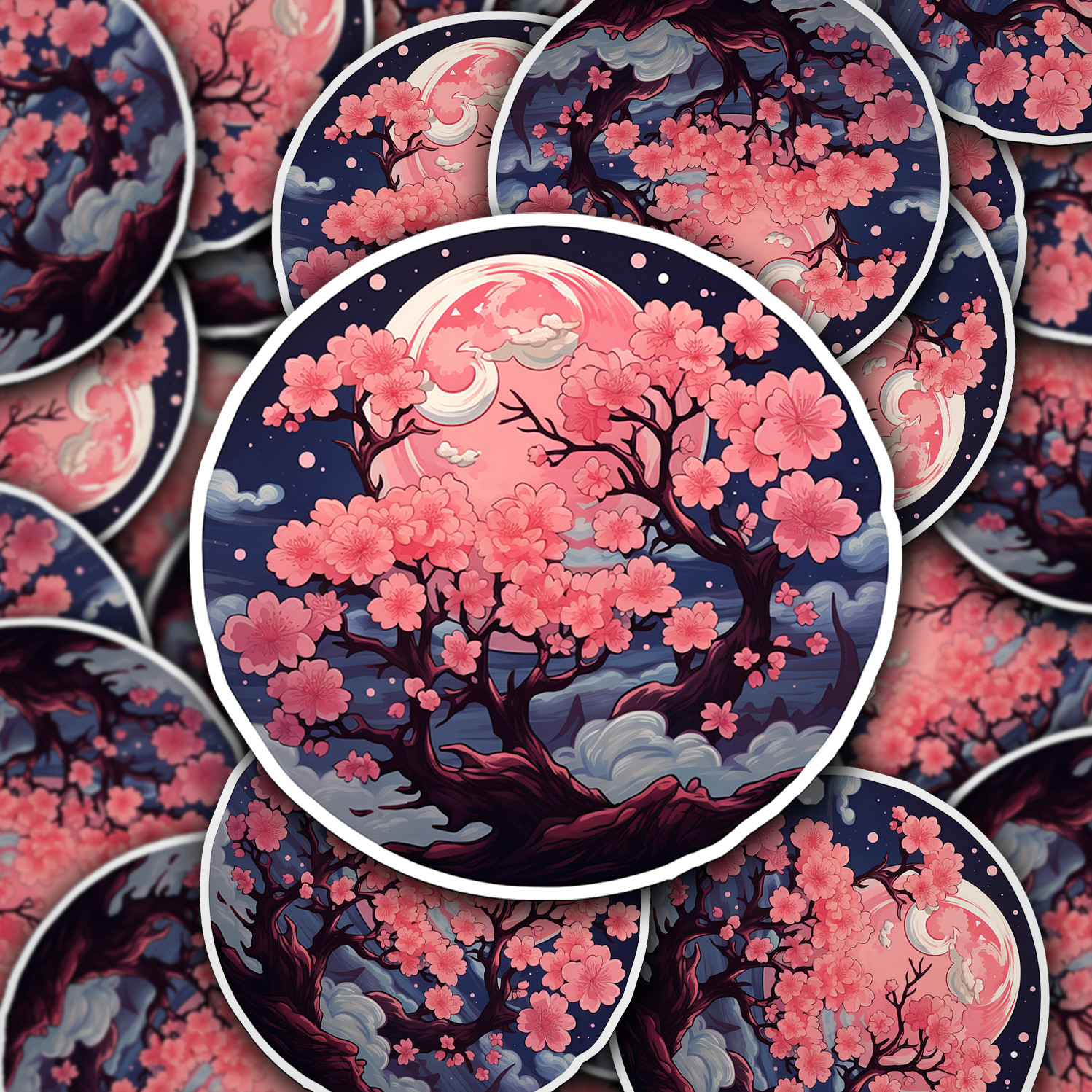 Cherry Blossom Vinyl Sticker – Embrace Nature's Beauty Anywhere You Go!