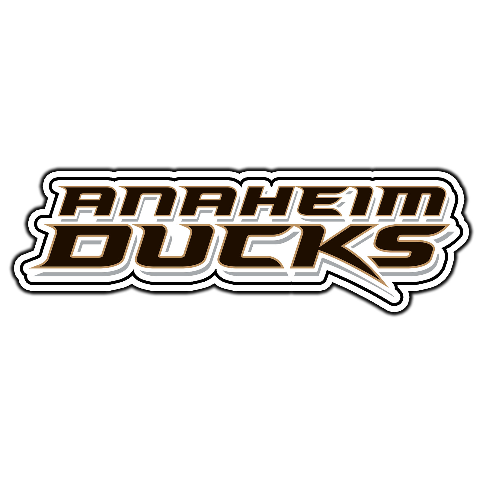Anaheim Ducks Script Logo #5 Hockey Fan Sticker Waterproof Vinyl Decal Die-Cut
