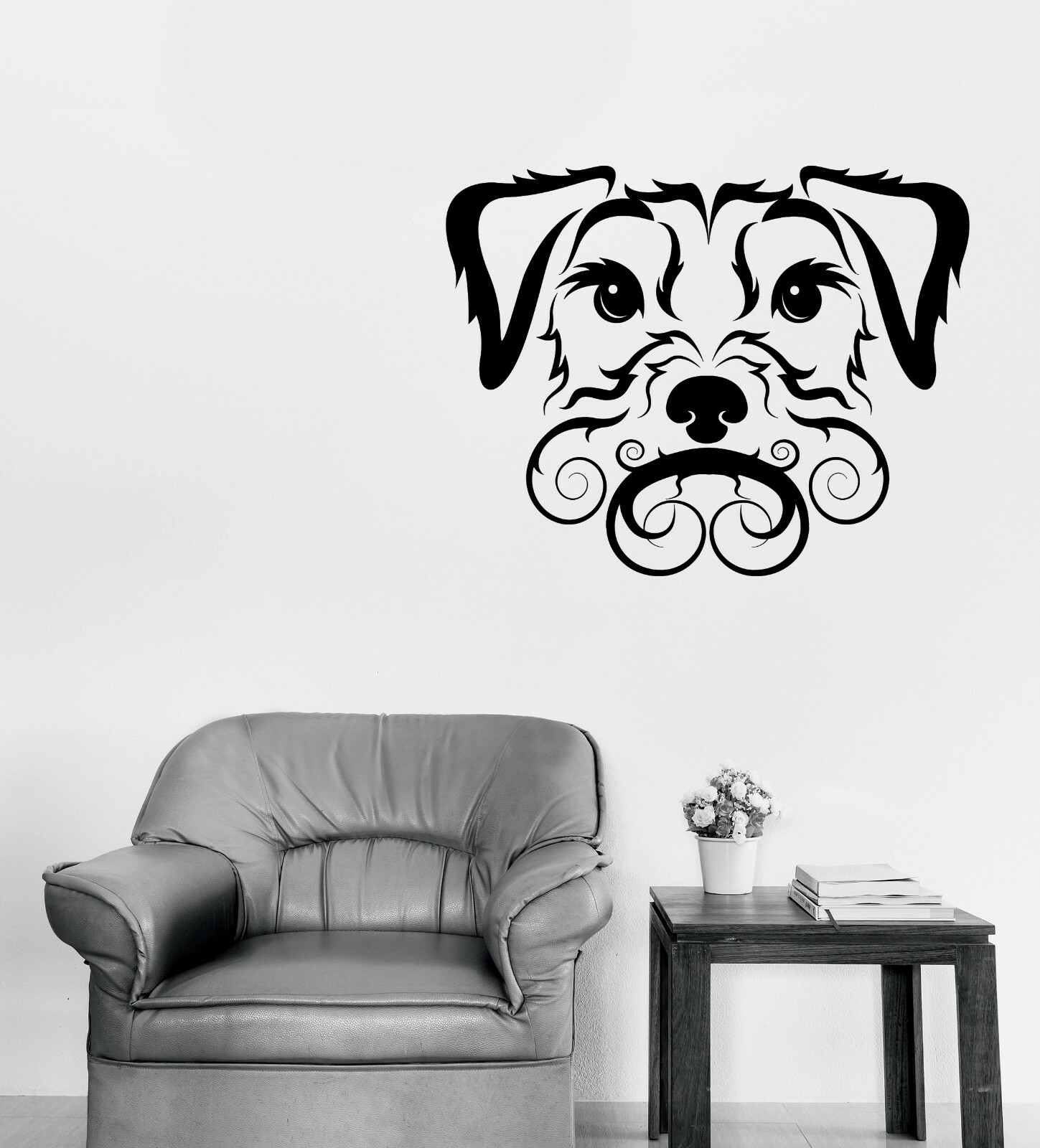 Wall Vinyl Decal Pet Sticker Dog Cute Curly-Haired Irish Terrier (n1361)