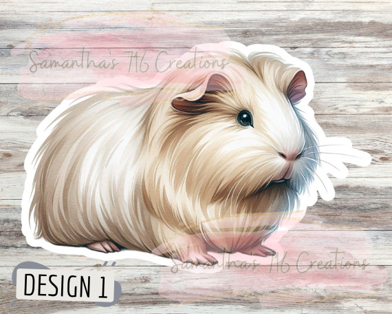 Guinea Pigs Vinyl Stickers 3" For Laptops, Cups, Etc. Indoor, Water Resistant