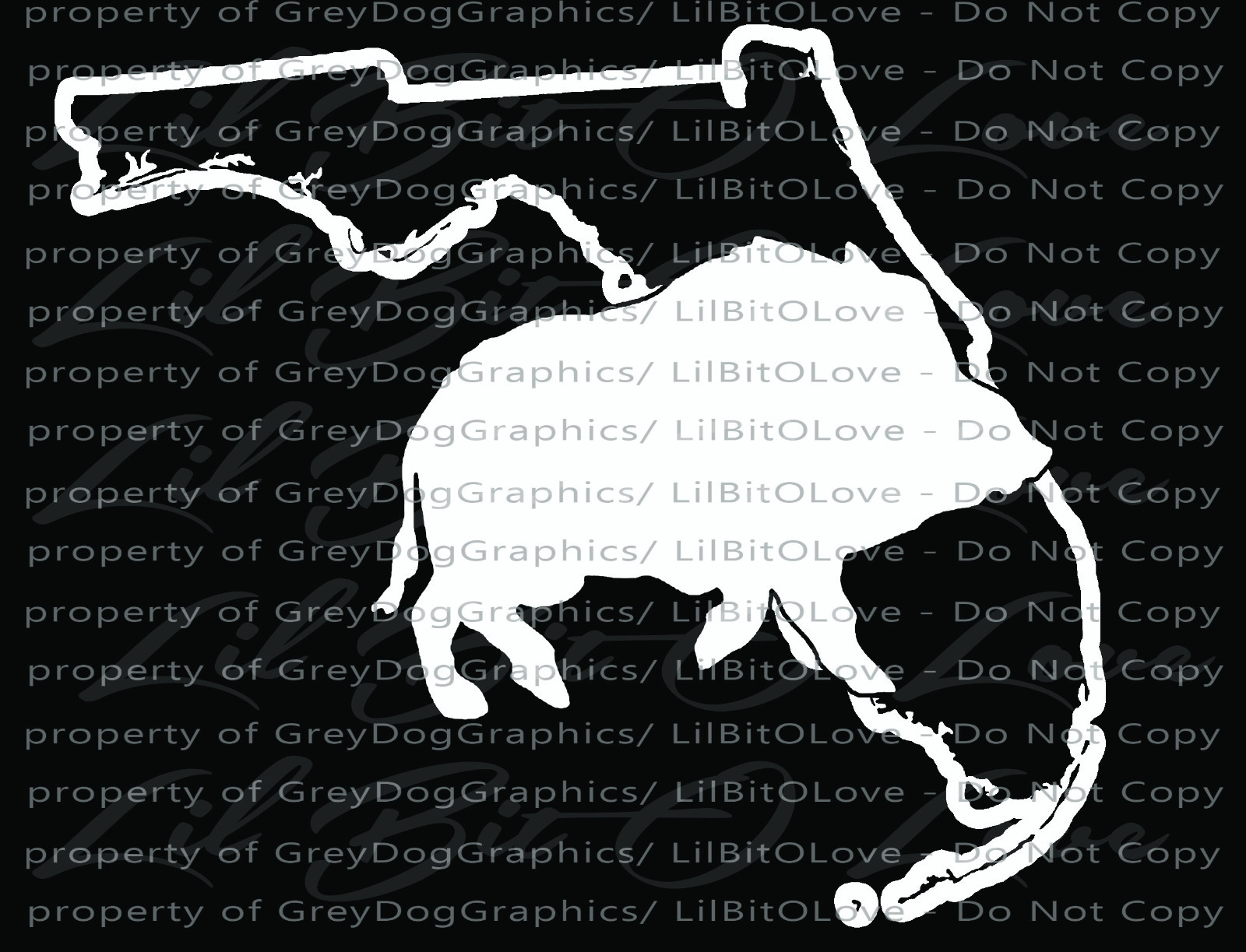 Solid Hog Boar over the Florida State Outline Hunter Vinyl Decal Sticker Hunting