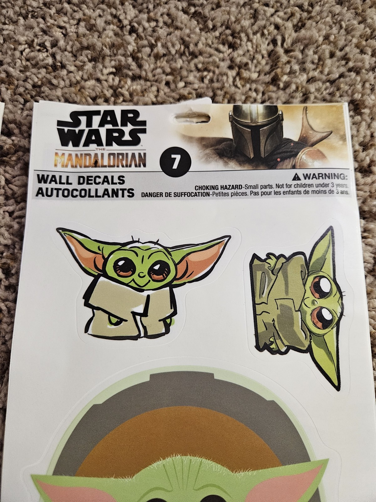 22 wall decals autocollants DISNEY STAR WARS MANDALORIAN
