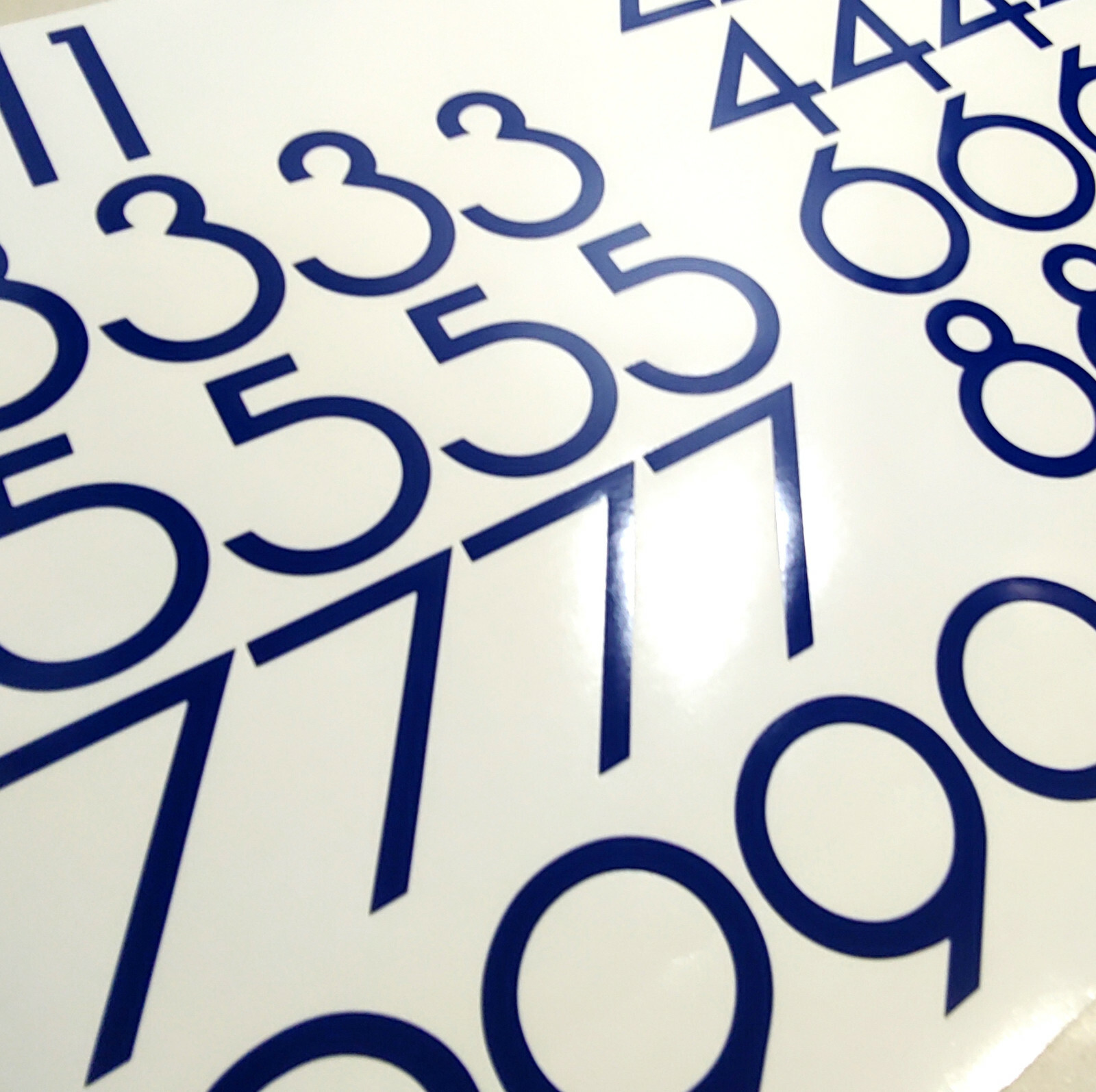 Lot of 40 Modern Self Adhesive Vinyl Mailbox Numbers Decals,door,box (Vonique)