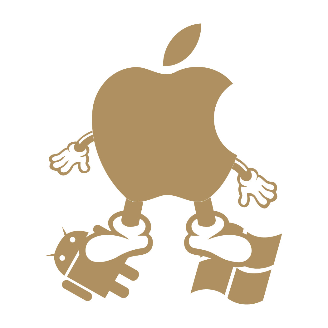 Apple MAC steps on Windows Android Die cut decals vinyl sticker laptop design