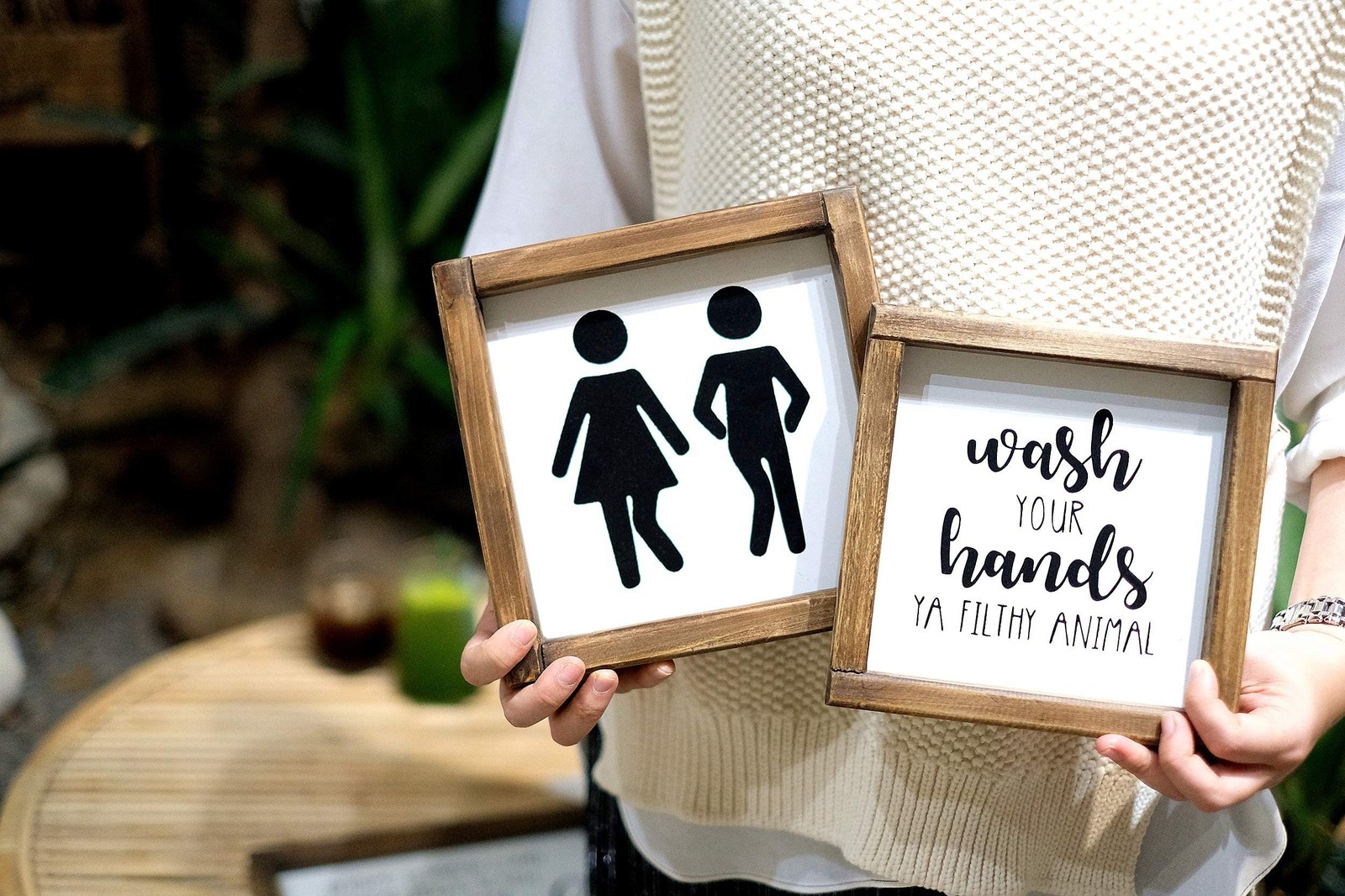 Lavender Inspired Wash Your Hands Ya Filthy Animal Sign-Funny Signs for Half …