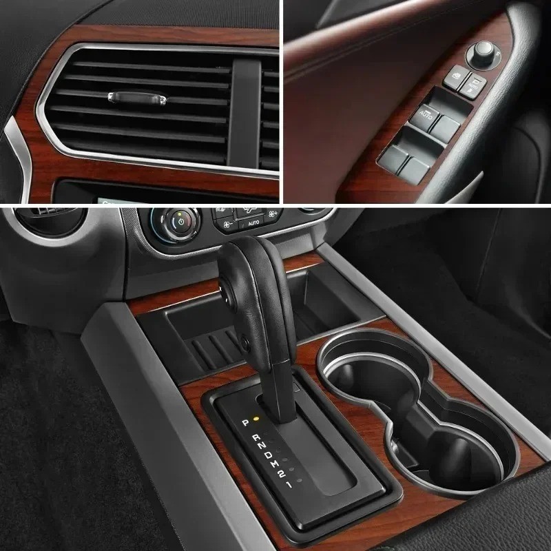 High Gloss Wood Grain Vinyl for Car Interior Furniture Countertop Wrap Sticker