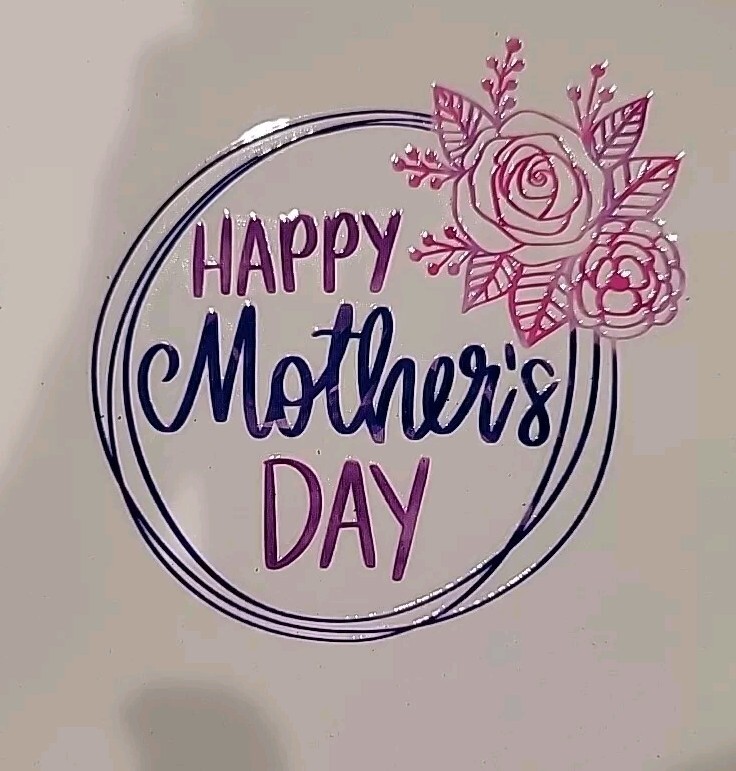 UV DTF Happy Mothers Day Mom Mama Blessed 12 Pc Decals Sticker Set 3×3"