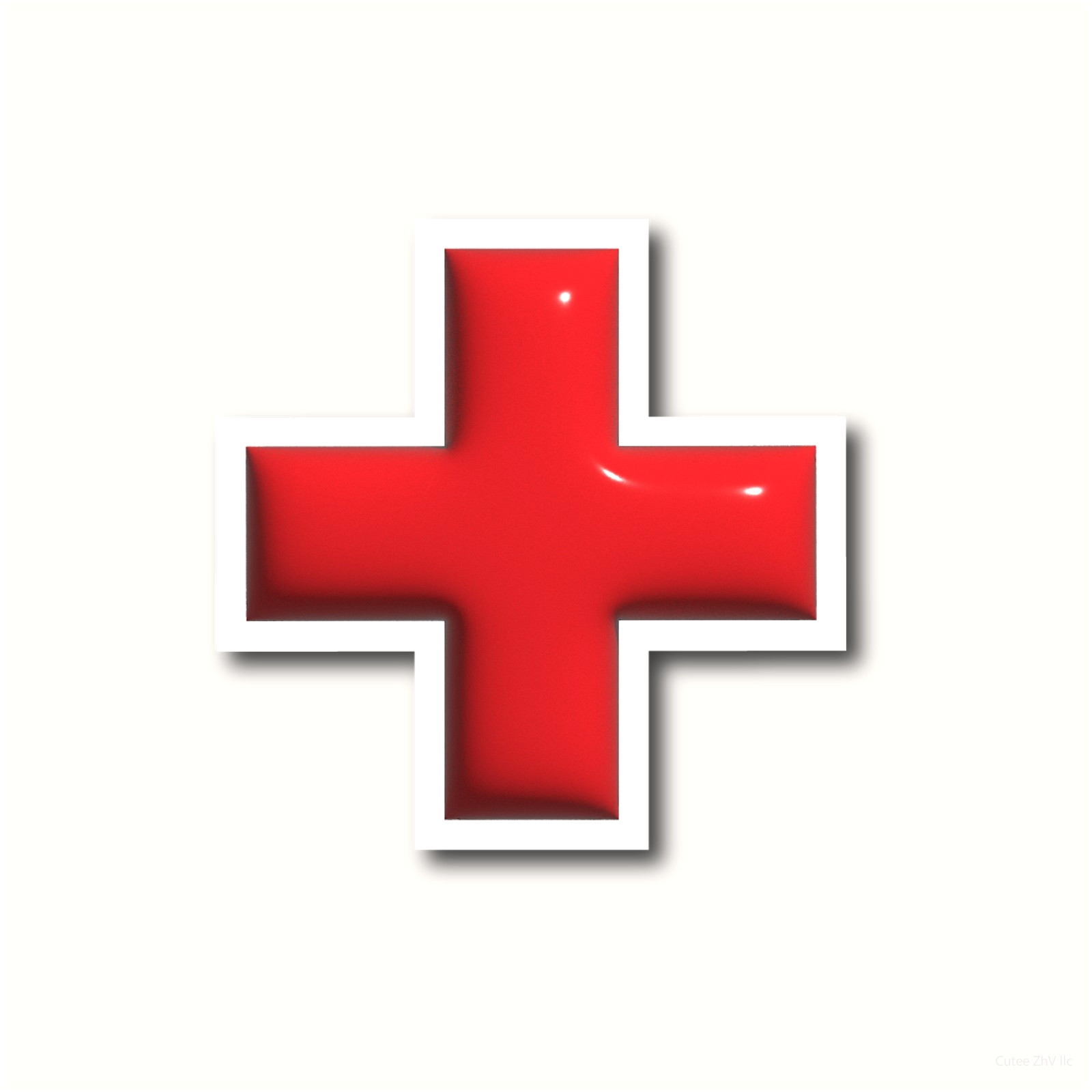 Red Plus Sign Vinyl Stickers Minimalist Geometric Symbol Decal Car Water Bottle