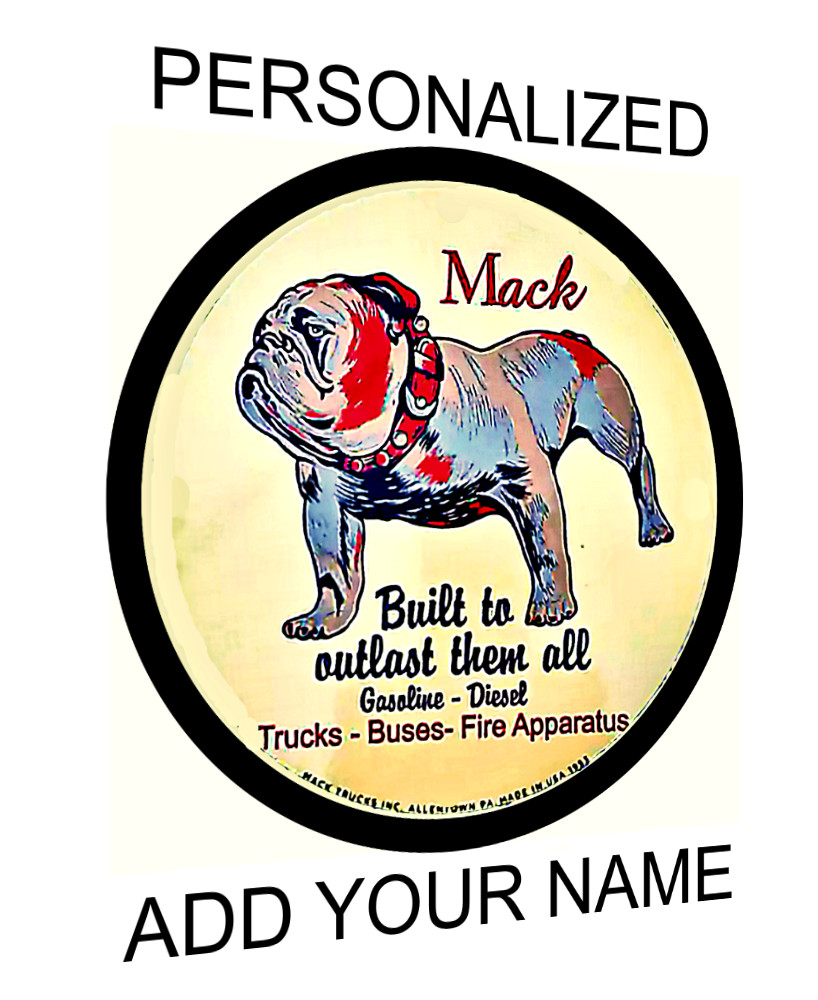 Mack truck sign sticker vintage retro 1953 reproduction personalized 4 sizes