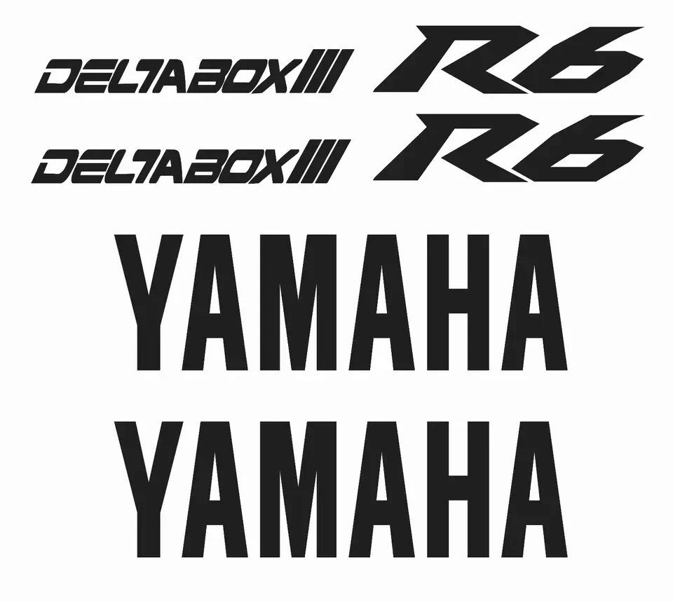 Yamaha R6 Deltabox 3 Vinyl DECAL Motorycycle Yamaha r6 Fairing Stickers