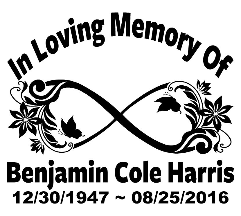In Loving Memory Infinity Floral Forever Memorial Sticker Decal – 3 Font Choices