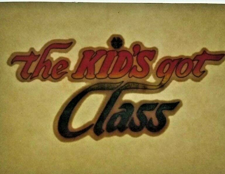 The Kids Got Class Screamin Gleamin Glitter Iron-On Decal Donruss 1970s Vintage