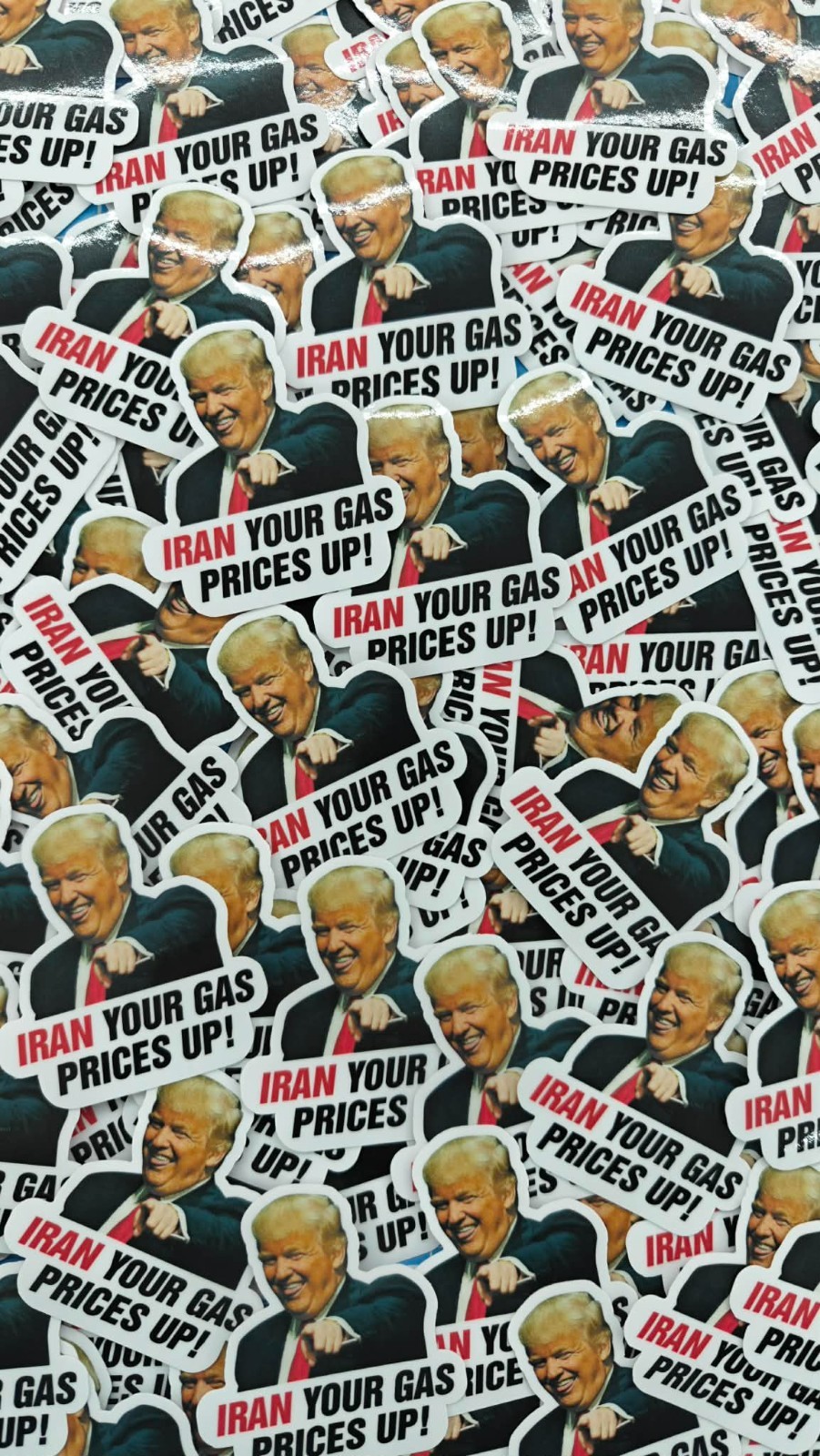 Funny Gas Pump Meme Stickers 10pc Waterproof Vinyl Car Decals 10 Pack