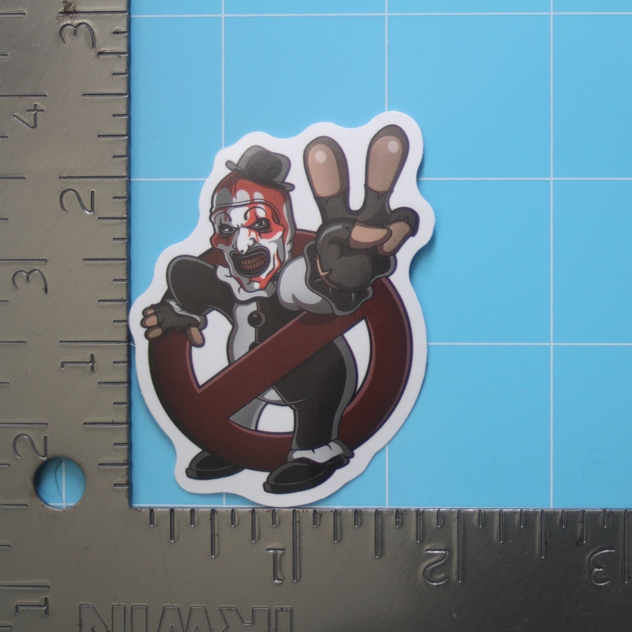 Terrifier Sticker (ART THE CLOWN) Bloody Horror Movie, Gloss PVC Decal
