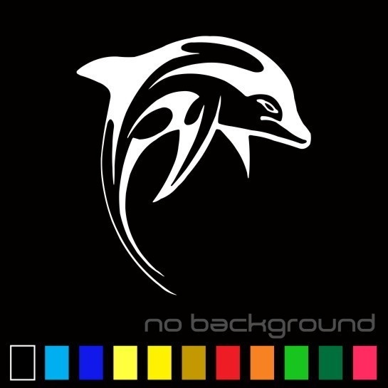 Dolphin Sticker Vinyl Decal – Animal Cute Fish Ocean Sea Salt Water Car Window