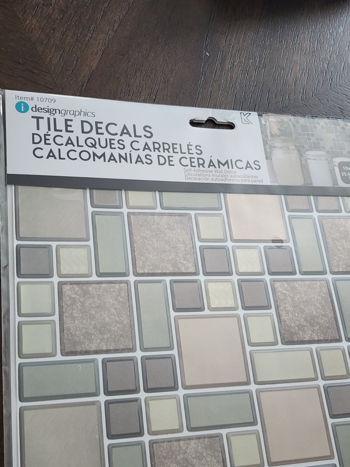 6 Self Adhesive Wall Decor Mosaic Peel & Stick Tile Decal Panels New 10×10