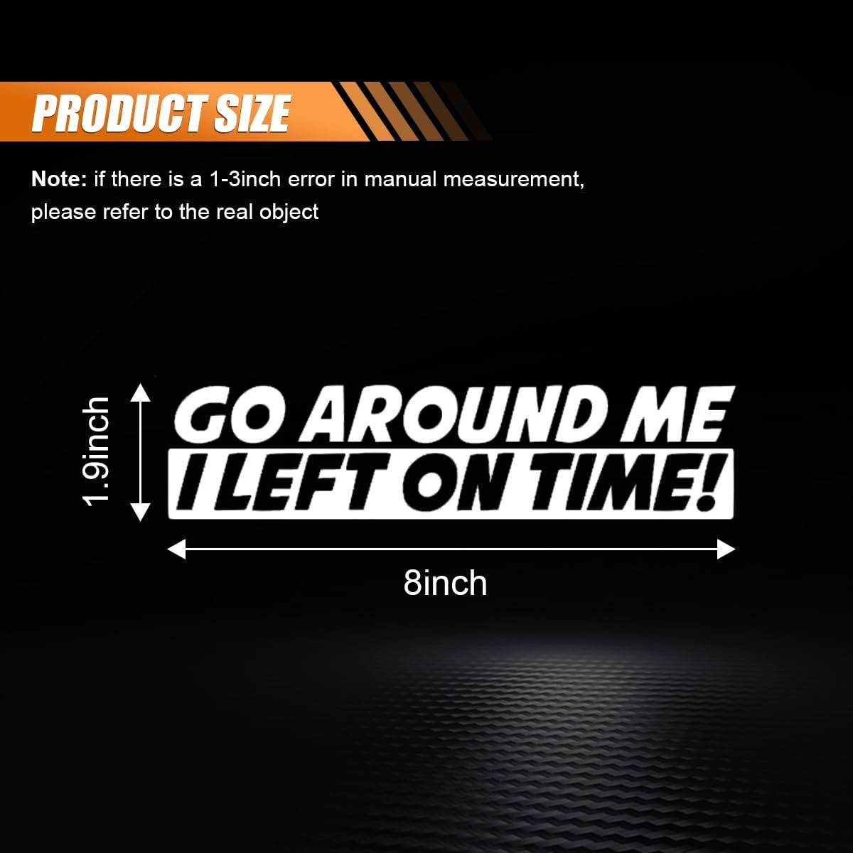 Go Around Me I Left On Time Sticker Decal, Waterproof Vinyl Sticker, Cute Car…