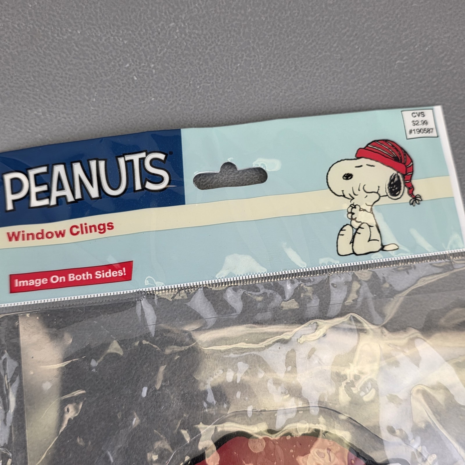 Peanuts Charlie Brown Christmas Window Clings Set of 2 Holiday Decor Reusable