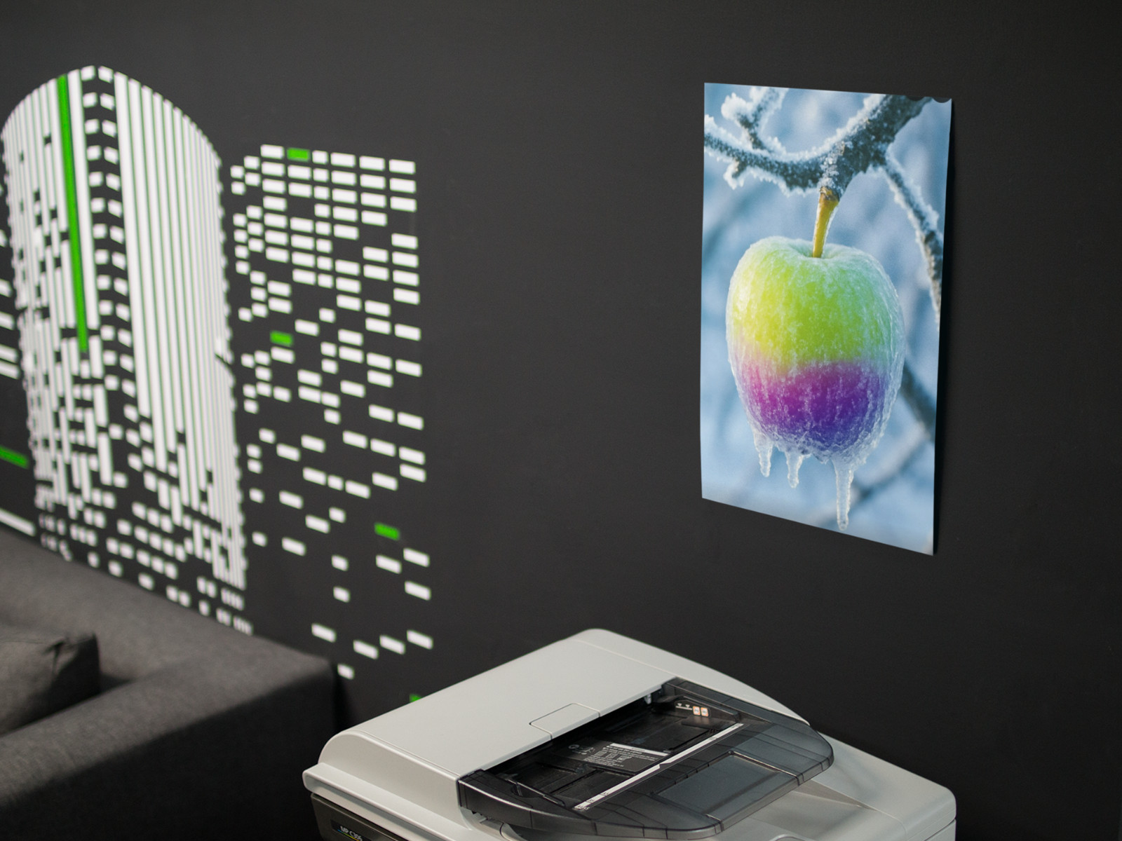 Frozen APPLE Cool Wall Graphic Vinyl Decal Poster (Removable Adhesive)