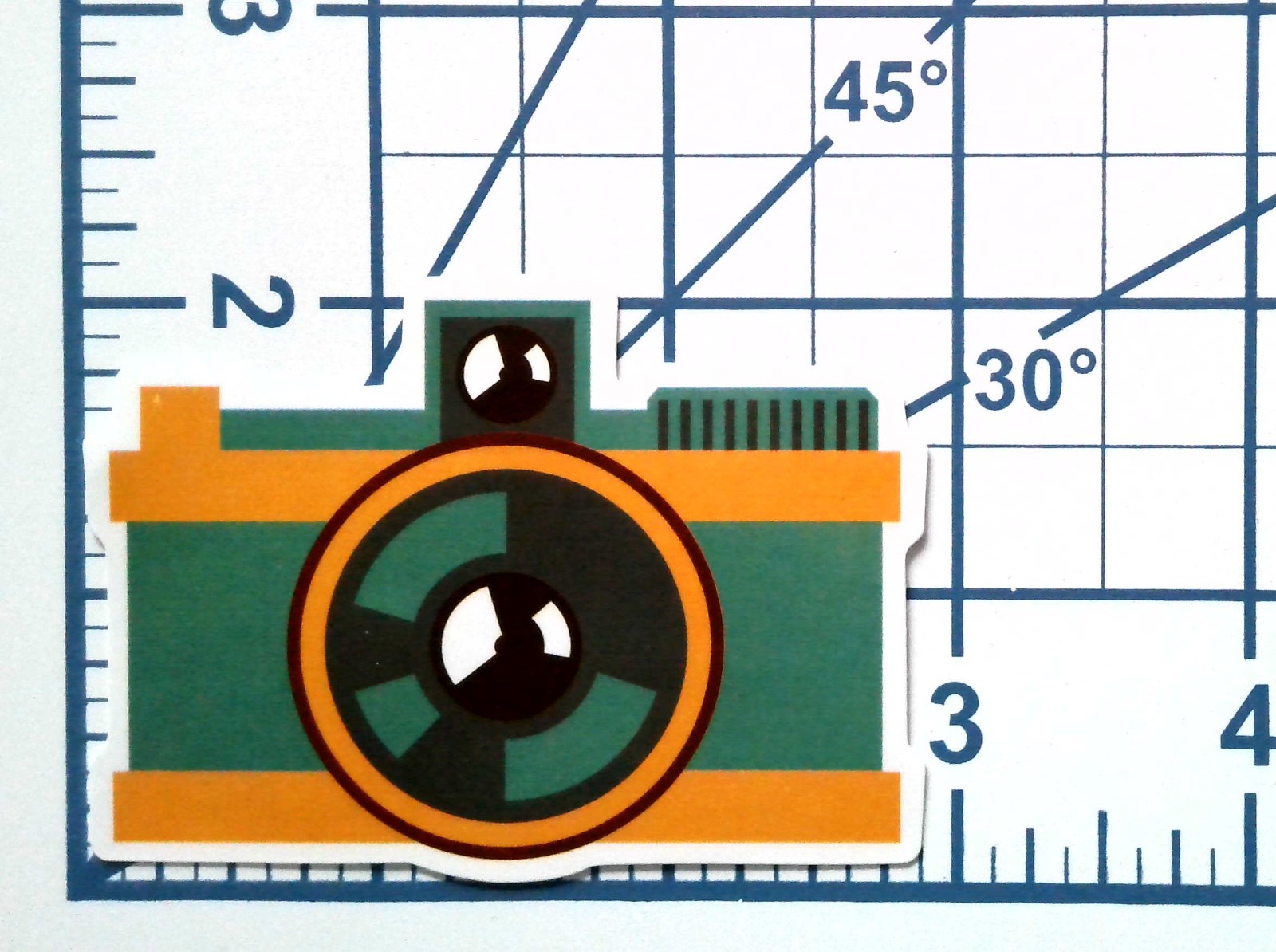 Retro Camera Vinyl Sticker Vintage Photography Decal Colorful Photographer Gift