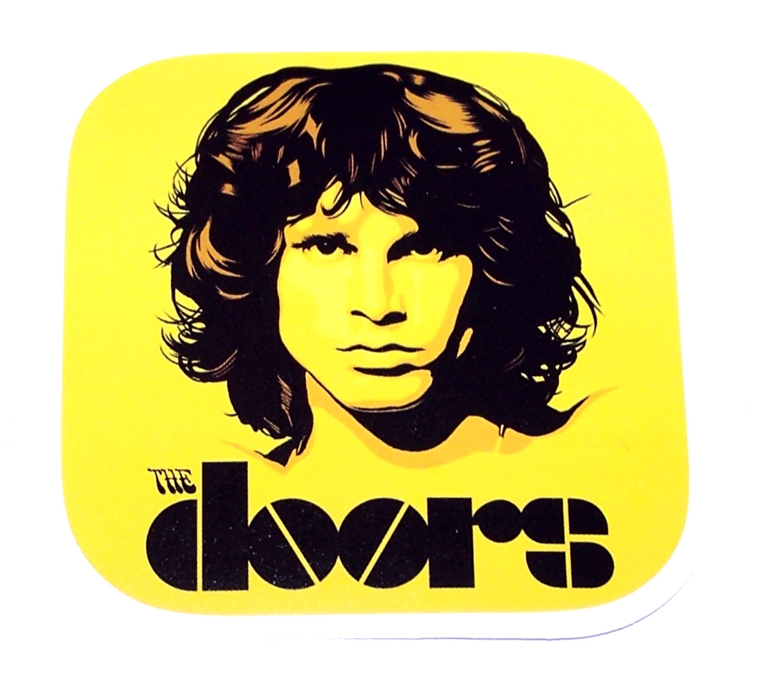 THE DOORS Logo Die Cut Sticker Decal Music Band Rock 60s Jim Morrison The Doors