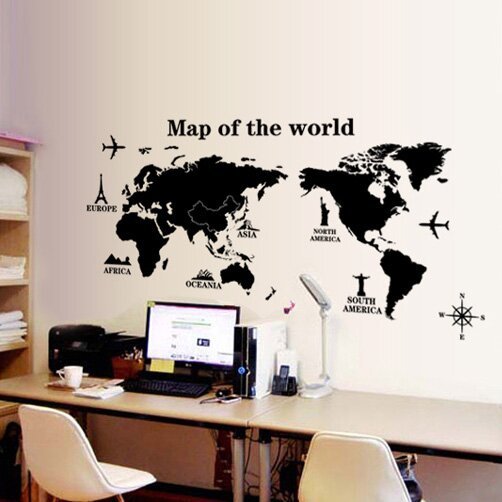 DIY Black Wallpaper Baseboard Kicking Line Wall Sticker Removable Decal Bedroom