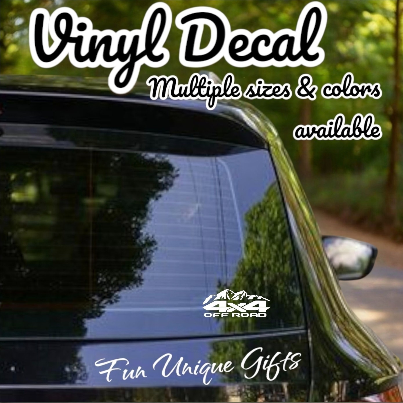4×4 Off Road Vinyl Decal Sticker -Multiple Colors & Sizes- SHIPS FREE!