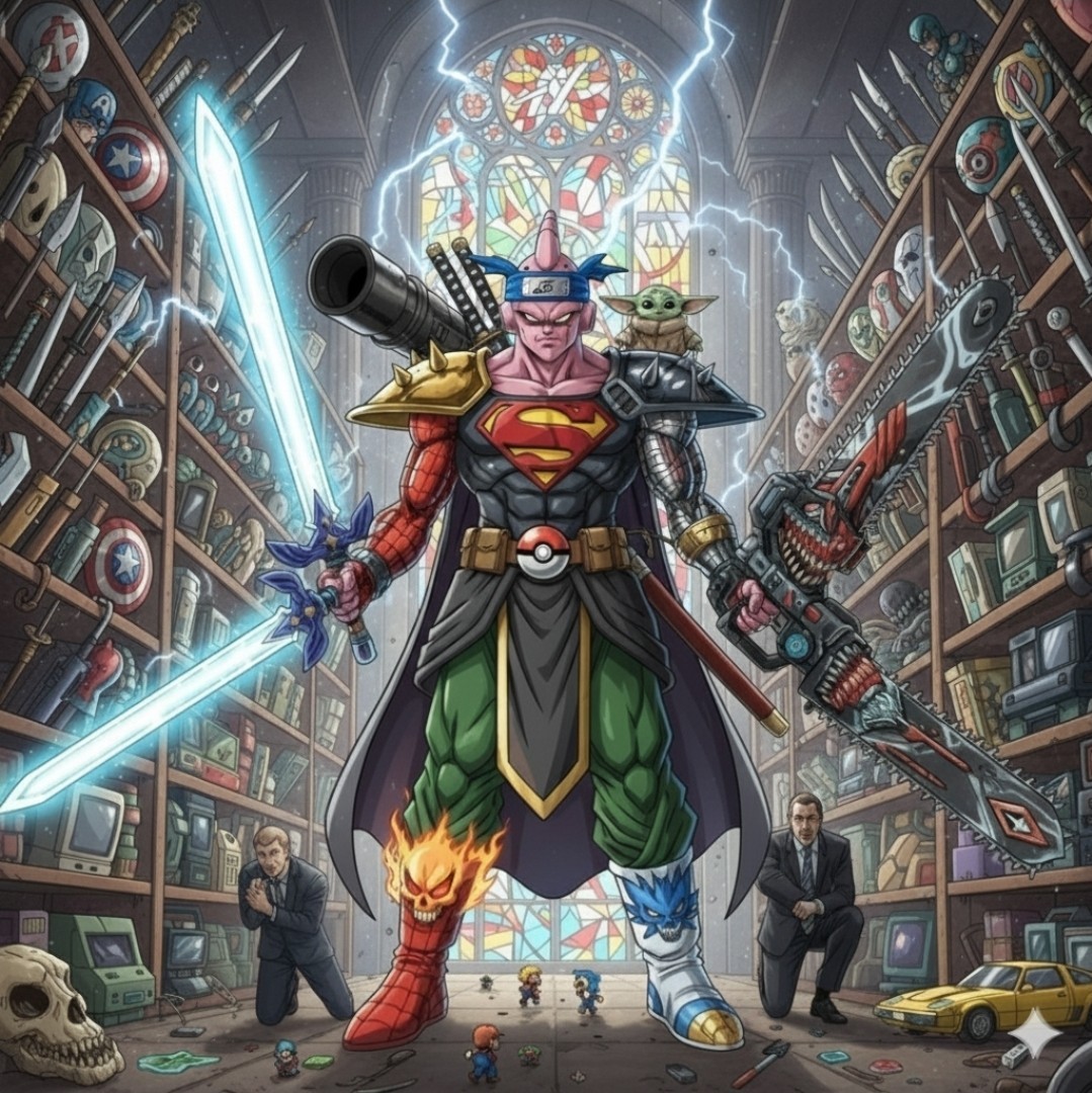 Fabric Cotton Pop Culture Poster Collection Majin Bu Multiverse Hero Absorbé