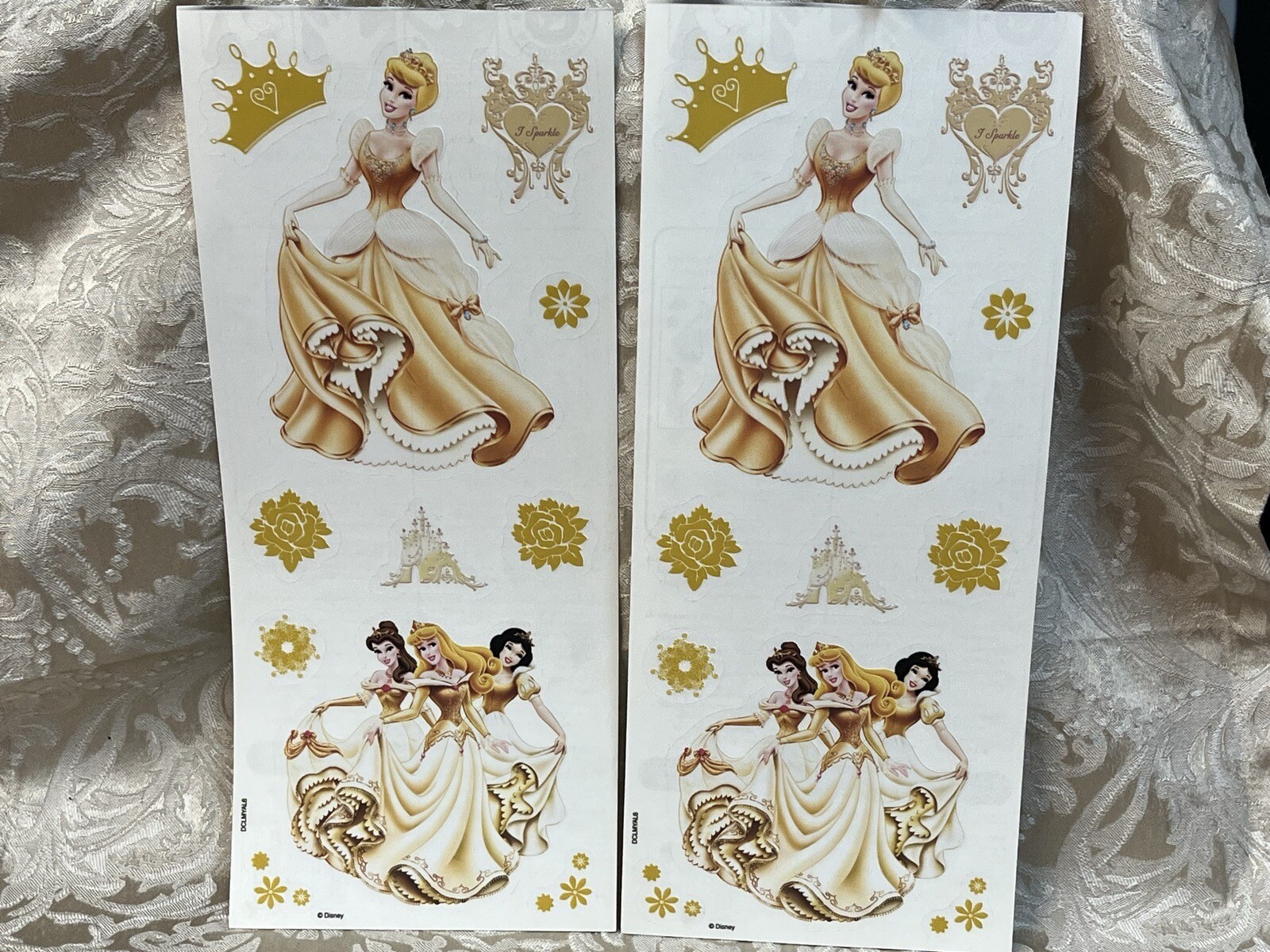 Sandy Lion DISNEY PRINCESS REMOVABLE NON DAMAGE WALL ART DECAL SHEET SET